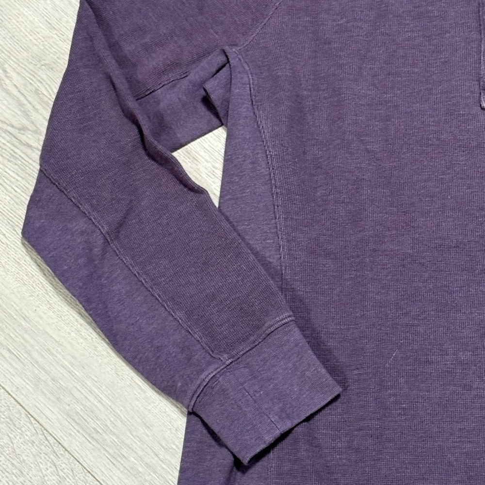Duluth Trading Co Long Sleeve Purple Henley Shirt Women's Size M Cotton Blend - Picture 5 of 8